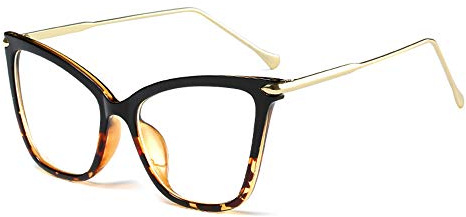 FEISEDY New Oversized Cat Eye Glasses Frame Eyewear for Women B2460