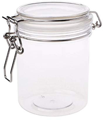 YFairy – Barattolo da 500 ml, in plastica, rotondo, con chiusura ermetica, contenitore per alimenti da cucina, conservazione per la tavola, organizer per cosmetici e crema