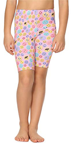 Merry Style Flicka Korta Leggings MS10-406(Rosa/Knappar, 122)