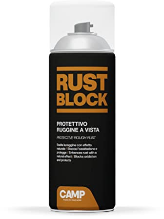 ‎CAMP RUSTBLOCK Protettivo Ruggine a vista, trasparente e satinato, 400 ml