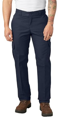 Dickies Flex Regular Fit Cargo Pants. Dark Navy, 40 32