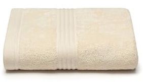 SockShop Lazy Panda Hand Towel -Super Soft & Fluffy Bamboo Material, Premium, Absorbant, Quick Drying, Plush, 700GSM, 1 Towel Per Pack, 50cm x 90cm (Cream, 50cm x 90cm)