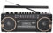 Boombox per Lettore CD retrò Stile Classico Anni '80, Radio per Lettore di Cassette Portatile, Radio AM/FM, registratore a Cassette Bluetooth con manopole di Regolazione del Volume A
