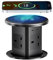 Pop up Socket, Pop up Sockets for Kitchen Worktops Automatic Pop up Power Outlet with 15W Wireless Charger, 7 in 1 Pop up Outlet for Desk Countertops, 4 * AC Outlet, 1 * USB-A, 1 * USB C