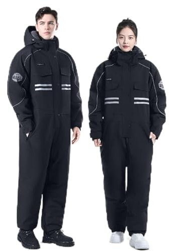 KYOFIS Combinaison de Neige Une pièce for Adulte, Combinaison de Ski isolée, imperméable, Coupe-Vent, Combinaison de motoneige par Temps Froid for Adultes/Hommes/Femmes(XX-Large)