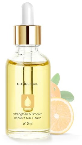 Nail Cuticle Oil, Nagelöl für Nagelhaut und Stärkere Nägel, Nagelpflegeöl Pflege für Hände und Füße, Nagelhautöl mit Pipette, Nail & Cuticle Oil, Nagelstärkungsöl (Orange, 15ml)