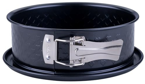 Zenker Springform med platt botten Ø 18 cm – bakform med hjärtprägling, PFAS-fri, perfekt för alla hjärtans dag och mors dag, tillverkad i Tyskland