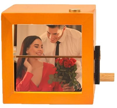 Generico Handmade Photo Album, Photo Flipbook Frame, Illuminated Picture Frame, Photo Album with Hand Light with LED Light for a Couple Family Friend Women's San