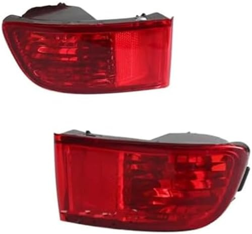 Wivplex Feux arrière, réflecteur de pare-chocs arrière, for Toyota, for Land, for Cruiser, for Prado Série 120 GRJ120 TRJ120 FJ120 2002-2009, couvercle de feu antibrouillard arrière (gauche et droite)