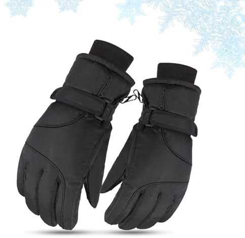 Guanti da Sci Donna Invernali, Guanti da Neve Impermeabili e Traspiranti, Sci Caldi Touch Screen, Antiscivolo, per Sci Corsa Ciclismo Escursionismo, Neve Pesca, Motoslitta, Slittino, Snowboard