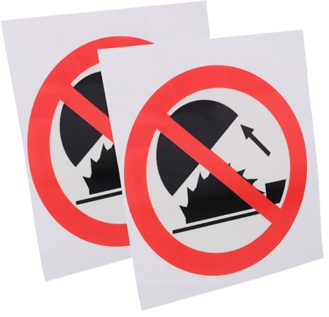 PRETYZOOM 2 Pezzi Segnali Di Divieto Di Contatto Segnale Di Avvertimento Non Toccare Adesivi Di Cautela Segnale Di Sicurezza Adesivo Di Avvertimento Di