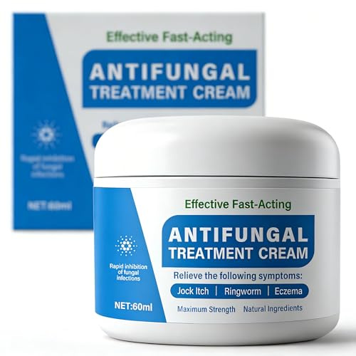 Antifungal Cream 60ML, Skin Cream for Jock Itch, Athletes Foot Treatment Ringworm Cream for Adults, Tinea Versicolor for Foot