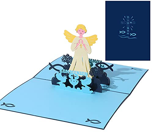 BOUTIKS® [ 3D Pop UP Karte [ Kommunionkarten ][ Konfirmationskarten ][ Dankeskarten ][ Einladungskarten Kommunion ][ Einladungskarten Konfirmation ]