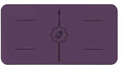 Liforme Yoga Pad - Patented Alignment System, Warrior-like Grip, Non-slip, Eco-friendly and biodegradable, 4.2mm thick pad for knee, elbow and hand support during Yoga (Purple)