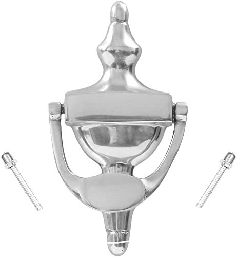 TERF® 150mm Traditional Polished Chrome Door Knocker Urn 150mm (6'') Door Knocker for Front Door Including Fixing Screw - Pack of 1