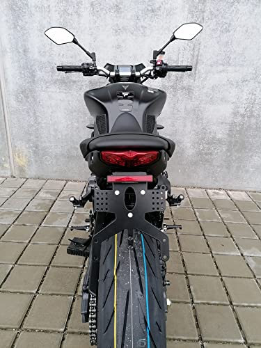 kurzer Kennzeichenhalter REVO Short für Yamaha MT09 ab 2021-2023 GroFaTec Heckumbau Kennzeichenträger mt-09 Nummerschildträger kurz Retro MT-09