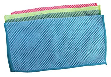 Alipis 4pièces Chiffon De Nettoyage Microfibres Ultrafines Chiffon à Poussière Éponge à Récurer pour Cuisine Lot de Couleurs Jaune Rouge Vert Bleu