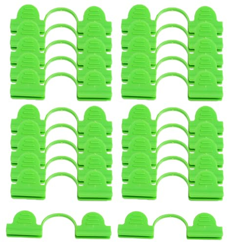 30 morsetti per serra, clip per piante a doppia testa da 6 mm, clip fisse, per telaio di piante, arco, capannone, rete ombreggiante per tubi