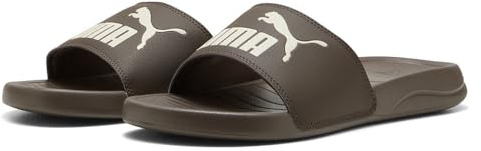 PUMA Sandalo Popcat 20Slide Unisex, Neve alpina piatta in bronzo, 44.5 EU