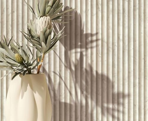Marburg Tapet beige marmorutseende stentapet panel ränder klassisk för vardagsrum sovrum kök 10,05 x 0,53