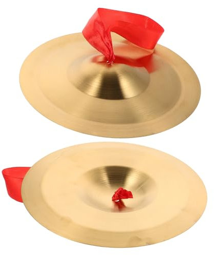 SUPVOX Platillos De Dedo De Aleación Para Niño Niña y Adultos Instrumento Musical De Percusión Con Banda Elástica Sonido Brillante y Duradero Para Baile y Educación Musical