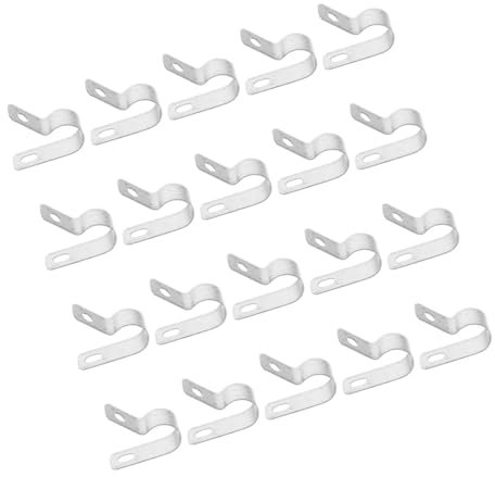 CHICAMPERA 50pièces Serre-câbles Métalliques Serre-fils Muraux Lot Pour Gestion De Câbles Solaires Installation Facile