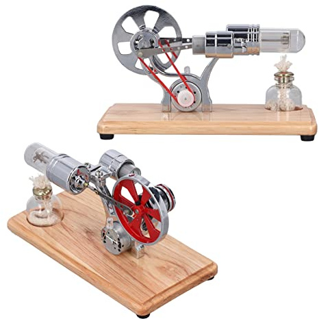 Changor Modello del Motore Stirling, Kit di Scienze Educative, Motori a Motore Stirling Mini, Giocattolo di Apprendimento Fisico per Studenti, Insegnanti, Dimostrazione di Fisica