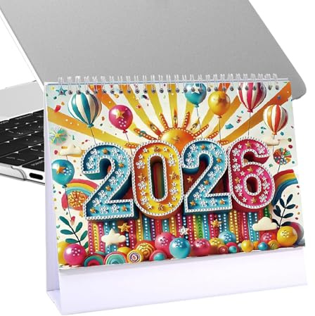 Kalender 2026 – ädelstenmotiv bordsplanerare | Månadsplanerare för resor skola personliga mål familjeplanering mötesplanering från januari till december 2026