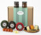 Snowdonia Cheese Company Gift Hamper Containing Three, 200g Truckles - Little Black Bomber, Red Devil & Green Thunder. Also Includes Two Chutneys - Hamper Exclusive To Burmont's