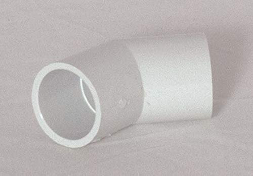 Solvent Weld 21.5mm 45 Degree Overflow Pipe Bend - Pack of 2