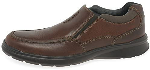 Clarks Men's Cotrell Free Loafer,Tobacco Leather, 8 UK Wide