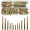 84 Pcs M4 M5 M6 Hanger Bolts,Double Sided Screws,Galvanized Dowel Screw Self-Tapping Double Ended Screw for Wood Joints(20/30/45/50/60mm)
