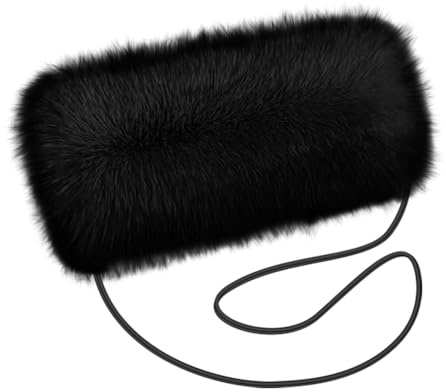 Asudaro Handmuff, fuskpäls handmuffs, design handvärmare, fuskpäls, handvärmare, fuskpäls, vinter, plysch, handvärmare, fuskpäls, praktisk handvärmare för kvinnor, män, barn ()