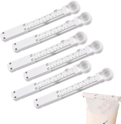 Clips de cierre de alimentos, clip de cierre para bolsas de alimentos, pinzas de cierre de cocina para bolsas de alimentos y aperitivos, pinzas portátiles de 6 capas para bolsas de alimentos de cocina