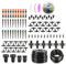 Spalivivre 240FT Drip Irrigation System Kit, Garden Watering System with 8/11mm Main Irrigation Tubing 4/7mm Distribution Tubing and Accessories, Irrigation System for Garden, Greenhouse, Lawn, Patio