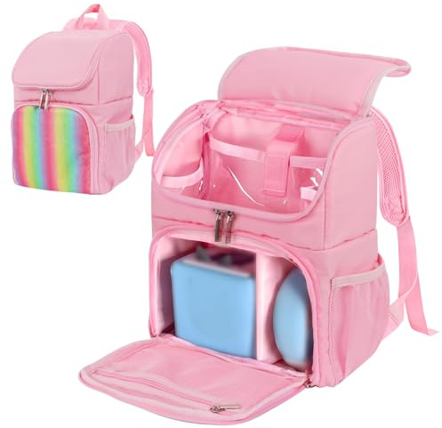 LPQKCcY Sac à dos pour personnages Tonies Box UK, sac de rangement pour chargeur de casque Tonies, plusieurs poches et sangle réglable pour le set de démarrage du lecteur audio Toniebox