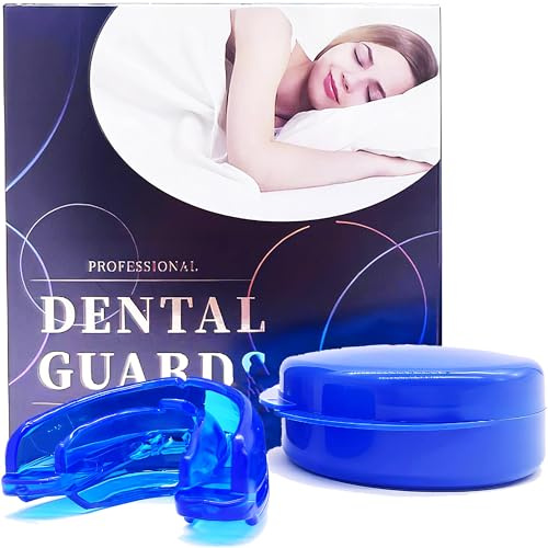Férula antirronquidos, férula antirronquidos para hombres, tope grande para ronquidos, boquilla antironquidos, prevención de ronquidos, férula antisnoring, férula para apnea del sueño (azul)