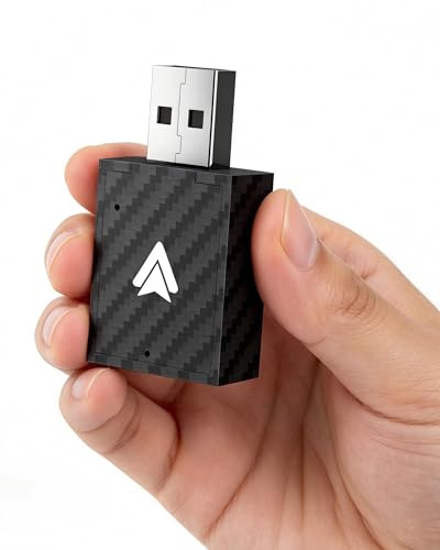 Adattatore Android Auto Wireless, WityEye Chiavetta AA, USB C/A, Converte da Cablato a Wireless per Smartphone Android 13+