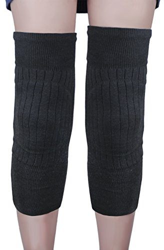 Faxianther Men Women Thicken Leg Warmers Winter Plush Padded Cozy Knee Brace Pads Leg Sleeves Wraps Support Protector Legging Stockings for Cycling Camping Running