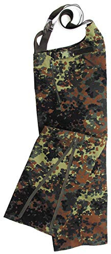 viz-uk wear Genuine German Army Combat Waterproof Flecktarn Gore Tex Bib and Brace Trousers Unused Surplus (X-Large)