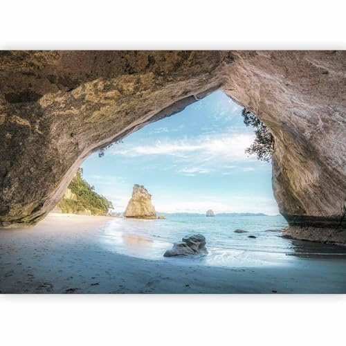 murando - Carta da Parati Adesiva Paesaggio 245x175 cm Fotomurali Adesivi Murali Rivestimento Parete Moderna per Pareti Adesiva Muro Decorativo Fotomurale Soggiorno Grotta Mare Spiaggia Natura