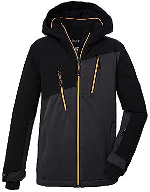 killtec Jungen Skijacke/Funktionsjacke mit Kapuze und Schneefang, wasserdicht KSW 173 BYS SKI JCKT, schwarz, 152, 39895-000