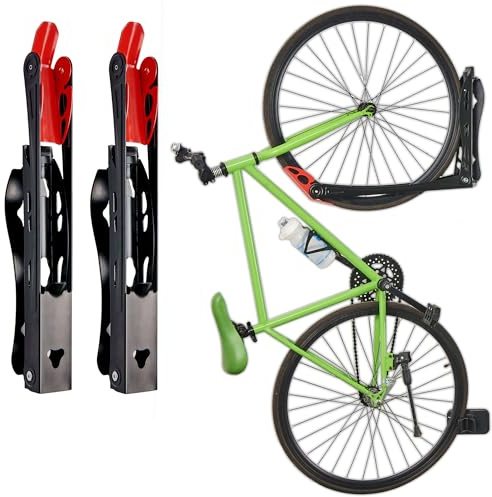 Wallmaster Swivel Bike Rack, Wall Mounted Vertical Bike Storage Hanger