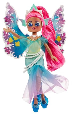 Royale High - Poupée de Mode de 22,5 cm - Mermia la fée de l’Eau, Vague 1, série 1 - y Compris Un Peigne, Un Journal de fée et Un Code d’Article virtuel - À partir de 5 Ans