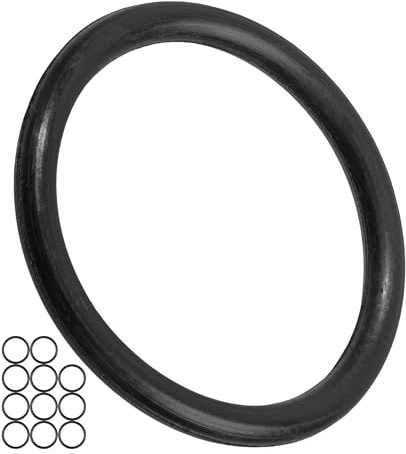 Tätningsringssats, 12 st, YD Ø 25 mm, ID Ø 20 mm, tjocklek 2,5 mm, i Svart, tillverkad av nitrilgummi, gummiringar för reparation av VVS, maskiner, motorer, tätningssats gummi O-ring, platt packning