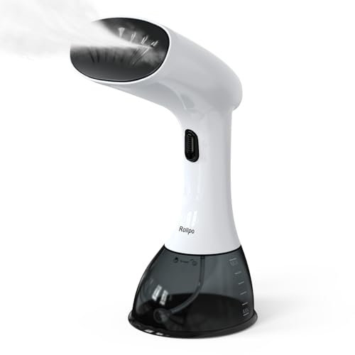 Rolipo Ferro Stiratore Verticale per Abiti, Stiratore a Vapore Portatile da 30g/min, Serbatoio da 400ml, Piastra di Terza Generazione, per Casa, Ufficio e Viaggio