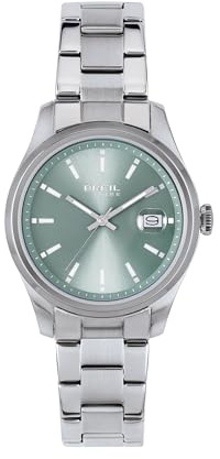 Breil, Collezione Classic Elegance, Orologio Donna con Bracciale e Cassa in Acciaio, Resistente All'Acqua, Vetro Minerale Resistente con Lente d'Ingrandimento, Chiusura con Pulsanti