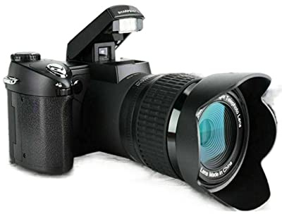 Cámara Digital, Cámara de videocámara HD de 33MP Lente Gran Angular + Lente teleobjetivo 24X + LED + Conjunto de trípode(1)