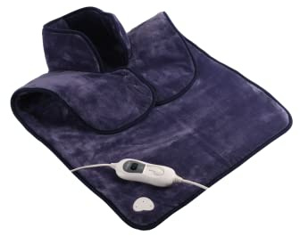 Almohadilla ERGONÓMICA, Cervical, hombros y espalda - Adaptable a el perímetro dorsal y lumbar - funda lavable - 3 niveles de potencia - Bastilipo AHC-100XL