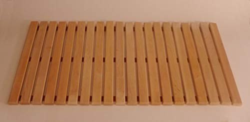 Blumenberg rollbarer Saunabodenrost 100x60cm Fußrost Bodenrost Bodenmatte Sauna Türmatte Rollrost FußmatteSaunabodenrost Fußrost Bodenrost Bodenmatte Sauna Türmatte Rollrost Fußmatte